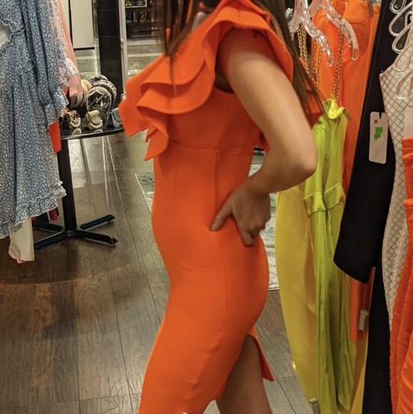 Famous Bandage Ruffle dress XS-XL - Picture 9 of 15